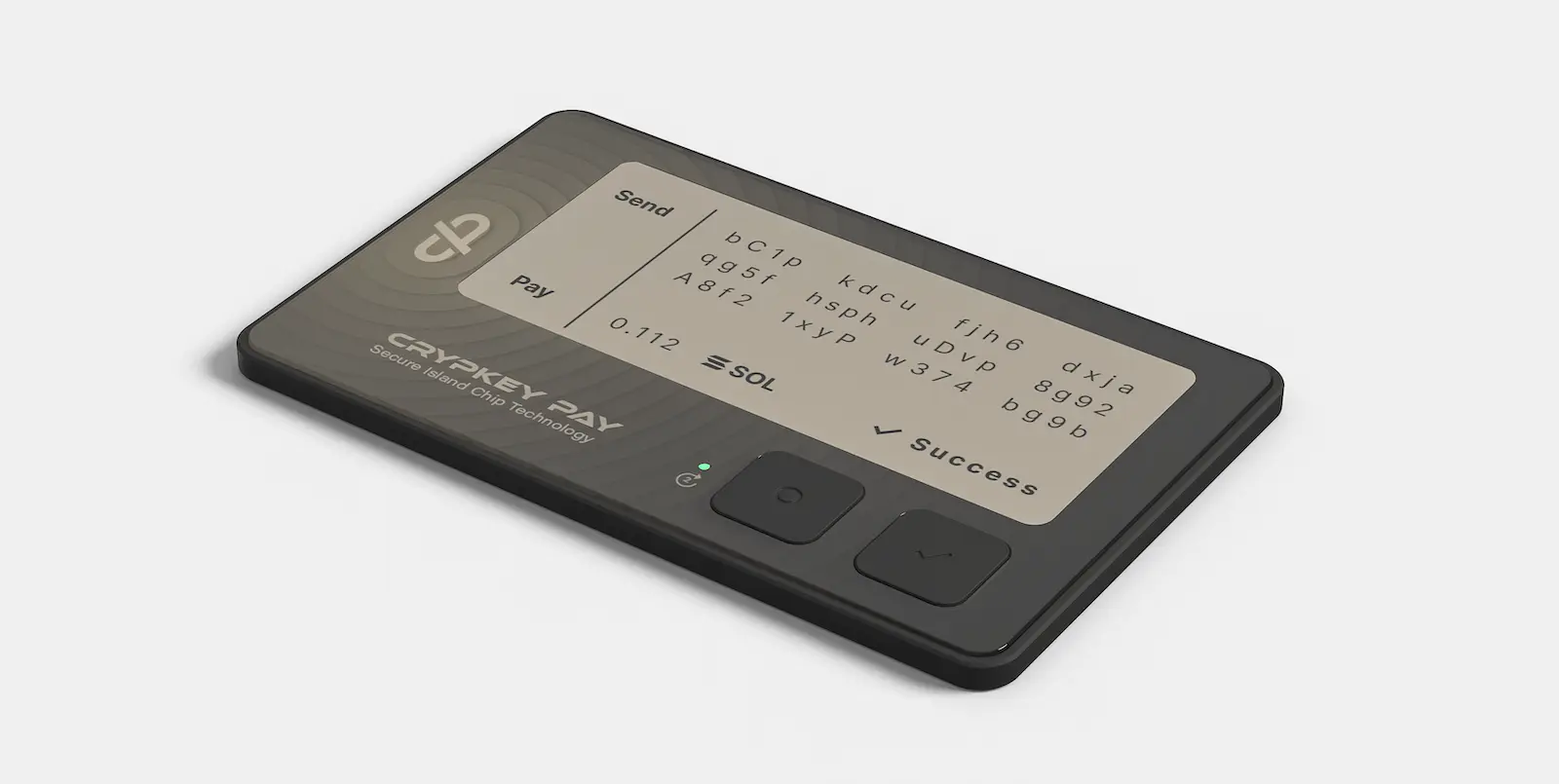 Crypkey Pay crypto transaction approval device